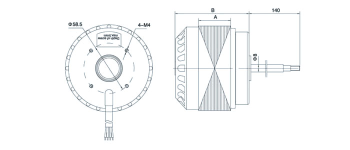 Dimensions of J/D92 External Rotor Motor Dimensions of J/D92 External Rotor Motor